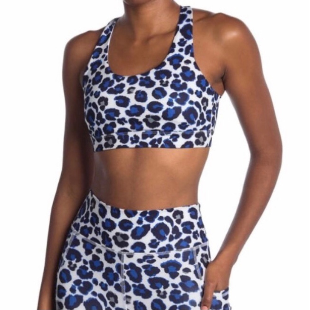 NWT Gottex Leopard  Racerback Sports Bra Size XS